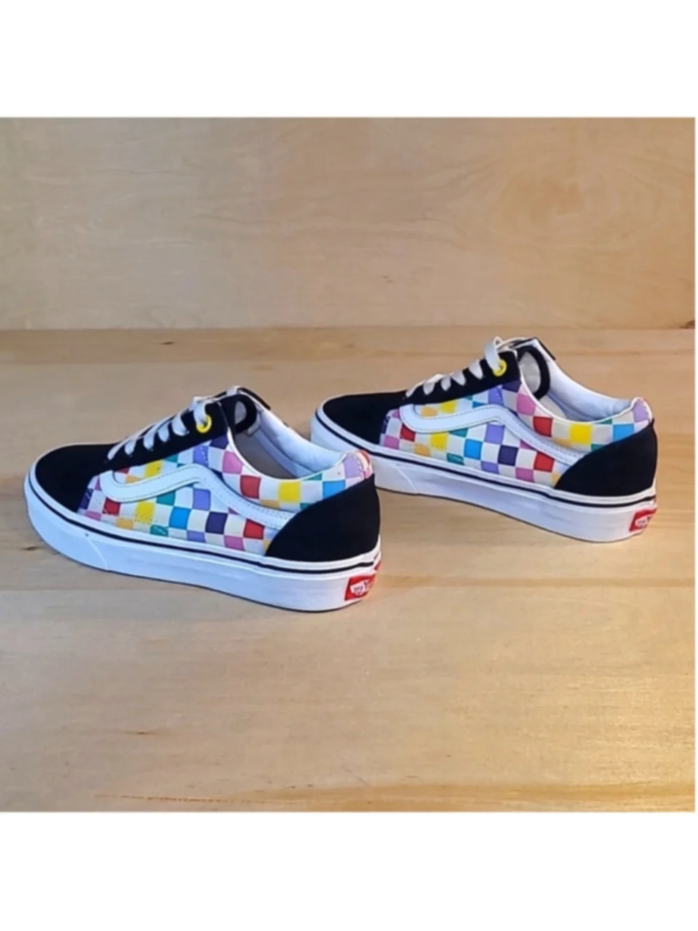 Vans Old Skool Multicolored Size 4 Men's 5.5 Women's Canvas Athletic Sneakers